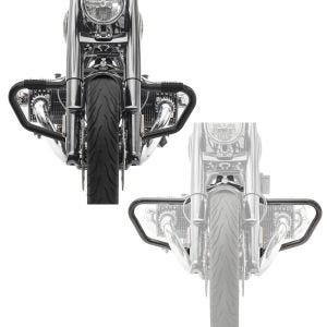 Set: Engine Guard Mustache compatible with BMW R 18 / Classic 20-24 Crash Bar 38mm Craftride MV5 black + Engine Guard Mustache compatible with BMW R 18 / Classic 20-24 Crash Bar 32mm Craftride MV2 black