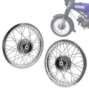 Set Rim 2.15x16 wide aluminum + rim 2.5x16 wide aluminum suitable for Simson S51 S50 S70 Schwalbe KR51