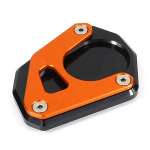 Side stand foot enlarger compatible with KTM 390 Adventure 20-24 Kickstand enlargement Motoguard FV5 black-orange