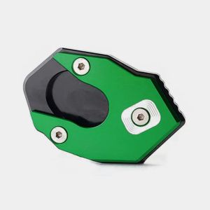 Side stand foot enlarger compatible with Kawasaki Z 900 / Z 650 17-24 Kickstand enlargement Motoguard FV11 green