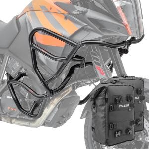Set Sturzbügel + Taschen XL für KTM 1190 Adventure/ R 13-16 Schutzbügel oben unten Motoguard CB8_1