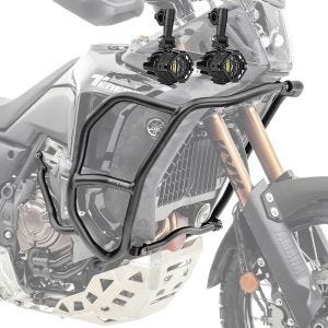 Set Upper Crash bar + Auxiliary lights fit for Yamaha Tenere 700 World Raid 22-24 Motoguard fog lights HG15