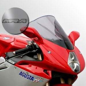 Racing Screen compatible with MV Agusta F4 1000 04-07 Double Bubble "R" MRA light smoke