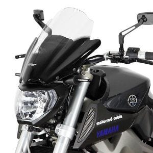 Racing Screen compatible with Yamaha MT-09 14-16 Double Bubble "NRM" with mounting material MRA clear