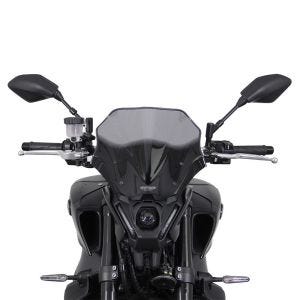 Racing Screen compatible with Yamaha MT-09 21- Double Bubble "NRN" with mounting material MRA clear