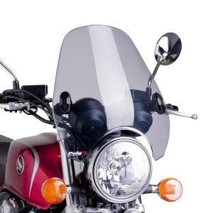 Windshield compatible with Royal Enfield Interceptor 650 Puig Custom II light smoke 0336h