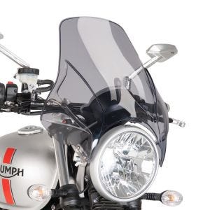 Windshield compatible with Triumph Bonneville T120 Puig Plus light smoke 4620h