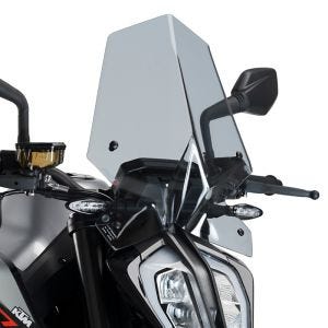 Windshield compatible with KTM 890 Duke / R 20-23 Smoke Puig NG Sport