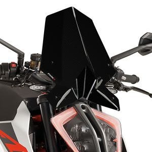 Windshield compatible with KTM 1290 Super Duke R 17-19 Carbon look Puig NG Touring