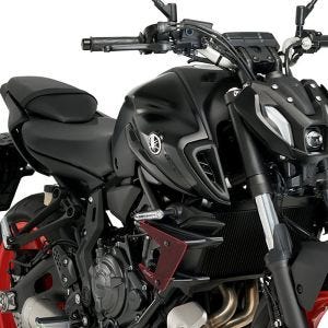 Naked Side Downforce Spoiler Set compatible with Yamaha MT-07 13-22 red Puig 20621R