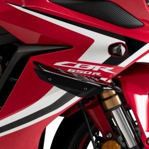 Fairing winglets compatible with Honda CBR 650 R 19-23 Black Puig Downforce Sport