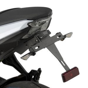 Number Plate Holder compatible with Kawasaki Z 650 17-24 black Number Plate Holder Puig 9353N