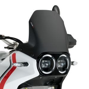Racing Screen R compatible with Ducati DESERT X 22 black matt Puig 21448J