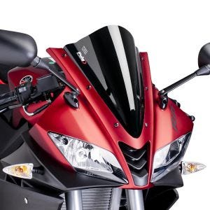 Racing Screen compatible with Yamaha YZF-R 125 08-18 Black Puig