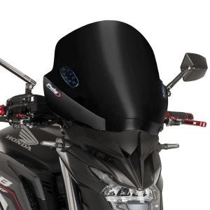 Windshield compatible with Royal Enfield Meteor 350 21-24 black Puig Trend