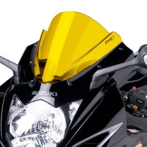 Racing Screen Z compatible with Suzuki GSX-R 750 11-17 Yellow Double Bubble Puig 5605G