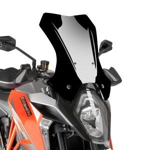 Touring Screen compatible with KTM 1290 Superduke GT 16-18 Black Puig