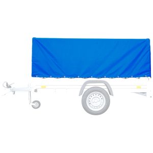Trailer tarpaulin with rubber belt 210 x 114 x 88cm Vanit high tarpaulin waterproof 610 g / m² ME98 blue DPLI1