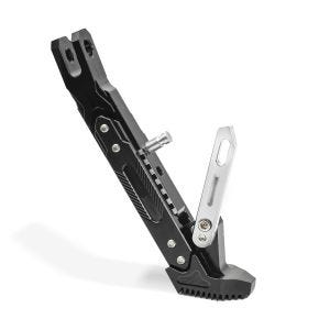 Motorrad Seitenständer Universal Höhenverstellbar Aluminium Tourtecs schwarz_1