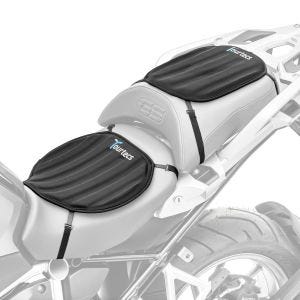 Set SG4 Gel Sitzkissen Größe M und S Sitzauflage Neopren für Royal Enfield Bullet / Classic 500 Tourtecs_1