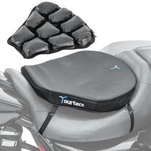 Motorrad Luftkissen Tourtecs Air Deluxe ML Komfort Sitzkissen in schwarz_1