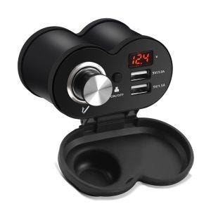 USB Plug socket for Cruiser ZA1 with Cigarette lighter and 2 USB port CB5487