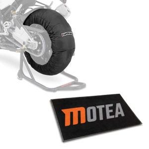 Set Garage floor mat compatible with Ducati Multistrada 1200/ S with tyre warmers 60-80°C