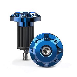 Handlebar end weight compatible with Ducati Monster 1200/ S / R Tourtecs LE1 Handlebar blue