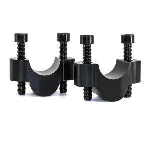 Handlebar risers 20 mm compatible with Yamaha Tenere 700 19-24 Tourtecs aluminum black