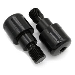 Handlebar ends / handlebar weights compatible with Yamaha MT-07 13-24 Tourtecs BL2 black