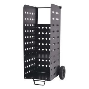 Firewood trolley 55 x 45 x 104cm Divit firewood rack steel fireplace accessories RE42 black