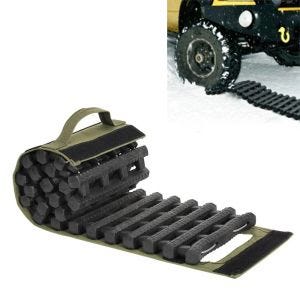 Grip aid traction aid car GH1 anti-slip mat traction aid rollable black/green DPL1