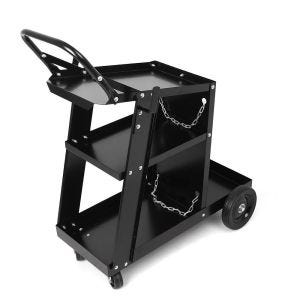 Welding trolley with 3 shelves Tourtecs SW1 workshop trolley welding table black NEW