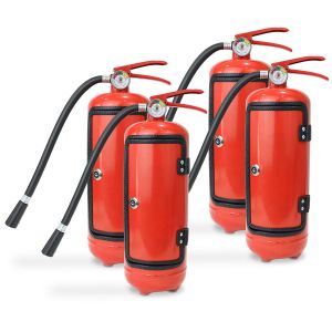 4x Minibar in fire extinguisher design MF51 Divit bar shelf / storage