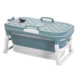 Bathtub for adults foldable Divit seat bathtub plastic portable PL54 turquoise