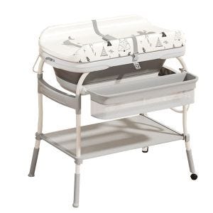 Baby bathtub / changing table BW2 Divit 2 in 1 set bathtub with changing table pad