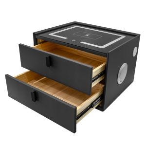 Intelligent bedside table Divit NT15 bedside table with 10W speakers LED lighting and wireless charging DPL4
