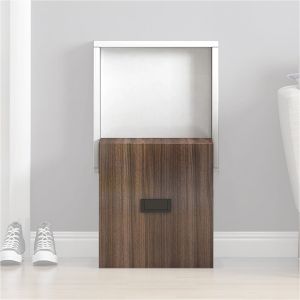 Wall folding stool Divit WK11 shoe changing stool brown