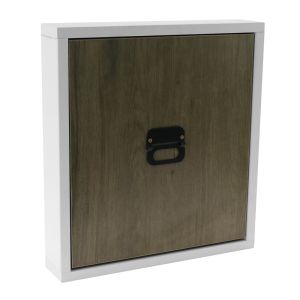 Wall folding stool Divit WK11 shoe changing stool brown DPL2