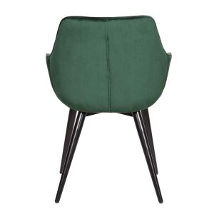 Dining room chair with armrest Divit MW46 velvet chair upholstered metal legs green DPL2 NEW