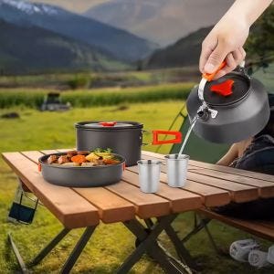 Camping cookware set Vanit CG5 Camping cookware 19cm x 19cm x 13cm DPL1