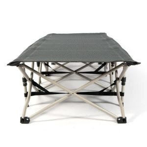 Camp Bed Vanit FB26 Sun Lounger Foldable Camping Bed Black DPLI1