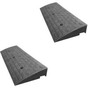 Set 2x Curb ramp Vanit BR22 rubber ramp driveway 100cm