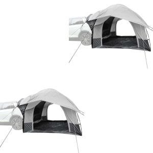 Set 2x rear tent car 1-2 persons Vanit awning car tent dome tent freestanding ME64 grey