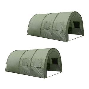 Set 2 x Tunnel tent 5-6 people Vanit family tent ME54 army green NEW