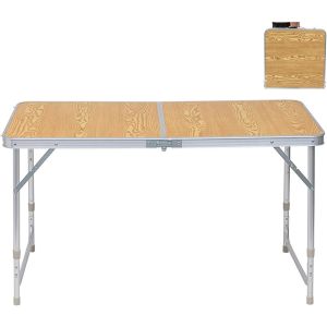 Camping table + 4 stools aluminum foldable Vanit M51 folding table furniture set height adjustable Outdoor DPLI1 NEW