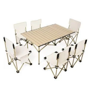 Garden table set Vanit ST1 camping chairs with table