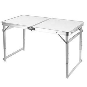 Camping table foldable aluminum Vanit ME57 folding table portable height adjustable silver DPLI1 NEW