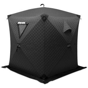 Camping tent sauna tent 1-2 persons waterproof 180 x 180 x 210 cm GI92 black DPL1