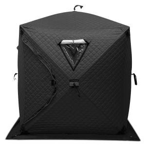 Camping tent sauna tent 1-2 persons waterproof 180 x 180 x 210 cm GI92 black DPLI3